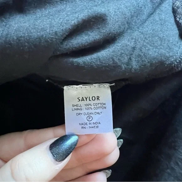 Saylor - Prarie Dress - Black Floral Scarf - Picture 11 of 15